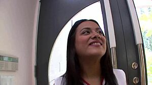 18 year old latina selma sins swallows jizz after monster cock pov fuck!