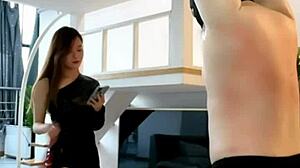 Chinese Beautiful Mistress Yihuan Femdom Whipping