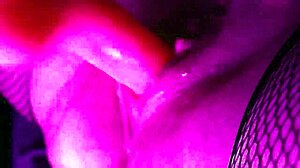 I squirt on my pink dildo.