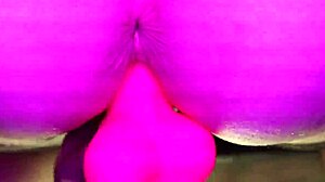 I squirt on my pink dildo.