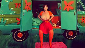 granny velma dinkley gives spectacular blowjob