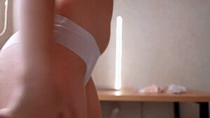 Perfect Body Model Teases With Panties On Her Big Pussy And Tight Ass