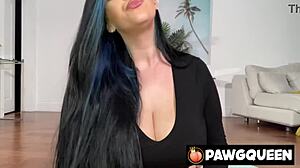 Pawgqueen gives jerk off instructions in POV! Ryan smiles