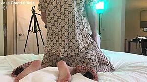 Rapper Pounds Blonde Transsexual Hard!