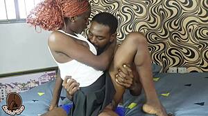 Sexy star enjoyed a rough session with a big black cock