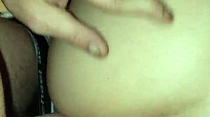 Filling big white ass with cum