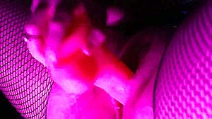 I squirt on my pink dildo.