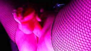 I squirt on my pink dildo.