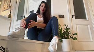 Big Tits Milf In Footfetish Sneakers