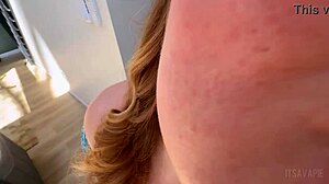 Mama's Boy Receives Cream Pie Homecoming Blowjob