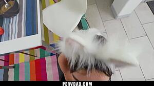 stepdad says 'wear that cosplay for me'