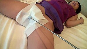 beautiful cute asian clerk gets intimate in a private pov session with her partner