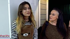 Skinny Big-Titted Pamela Morrison Fingers Her Pussy and Delivers Wet Blowjob in Casting