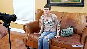 Watch Skinny Unity Rub Pussy And Suck Dick!