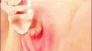 Sloppy Wet Dildo Fucking On Cell Phone