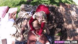 Pagan Stepmom's Ass Deeply Fucked By Masked Stepson In Taboo Costume Sex