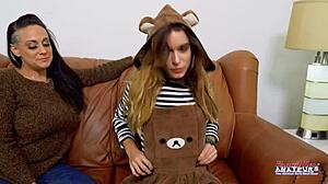 Skinny Big-Titted Pamela Morrison Fingers Her Pussy and Delivers Wet Blowjob in Casting