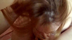 Cute girl sucking and swallowing big cock with facial