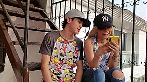 I fuck my new neighbor in bat position.