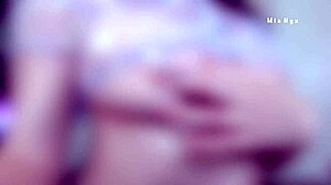 Sexy Pink Hairy Pussy See Through Lingerie Bra Panties Blur Edit Amateur Mia Nyx