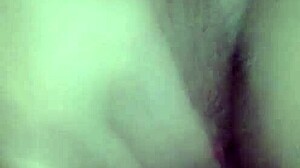 Conversational filming of cumshot and pussy masturbation