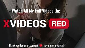 He Covers My Hot Tits With His Cum While I Give Him A Handjob