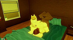 Robloxian BBC Dominates Two Snowbunnies In Bed