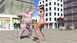 emma in a sexy public short film.