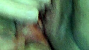 Conversational filming of cumshot and pussy masturbation