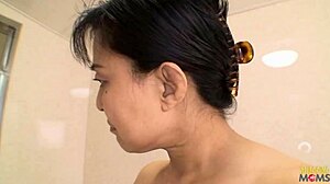 super messy creampie after the mature asian lady rides the cock reverse cowgirl style 😏