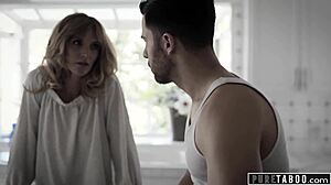 Evil lesbian stepmom uses hot stepson to get dates