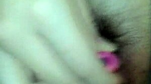 Conversational filming of cumshot and pussy masturbation