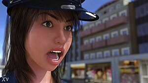 emma in a sexy public short film.