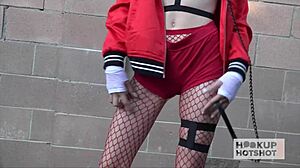 Oh wow, that huge meat just creamed pervy cutie Lola Fae's face after raw anal!