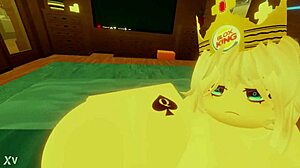 Robloxian BBC Dominates Two Snowbunnies In Bed