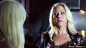 Does alluring teen love riding stepdad's prick?