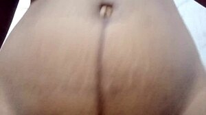 Mature Indian Brunette Flashes Huge Tits in Indoor Pissing Exhibition