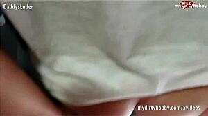 Hot Fuck in the Car, Intriguing Contrast with Outdoor European German Amateur