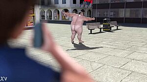 emma in a sexy public short film.