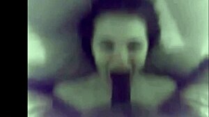 My bully stuffs my girlfriend's mouth with his huge black dick.