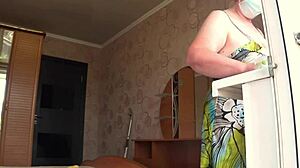 I watch the neighbor chubby milf through the open window pawg