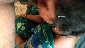 maid suhasini cleans the house while working.