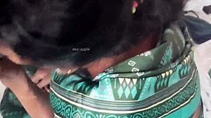 maid suhasini cleans the house while working.