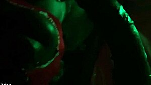 this blowjob with oiled big cock and banana is so sexy