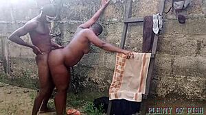 Hot Outdoor Sex In Africa With Ripped Clothes