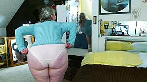 1160 Dawnskye1962 Strutting In Pretty Pink Panties Then Masturbating To Orgasm With American Old Curvy Fat Big Natural Tits Pussy Naughty Pretty Mature