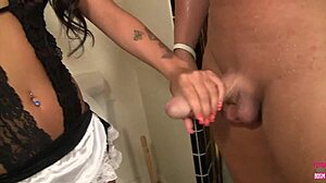 Skinny Venus Harris Enthusiastic About Employer's Big Dick.