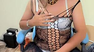 Busty Transsexual With Breast Milk In Detailed Crossdressing Scene