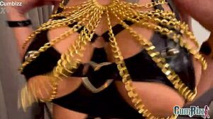 big ass bunny takes it deep in her ass, getting manhandled suggestively