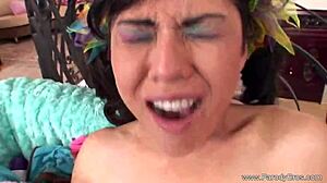 Brunette Milf Sucks Big Black Cock